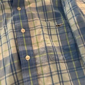 Mens vineyard vines button up short sleeve size large
